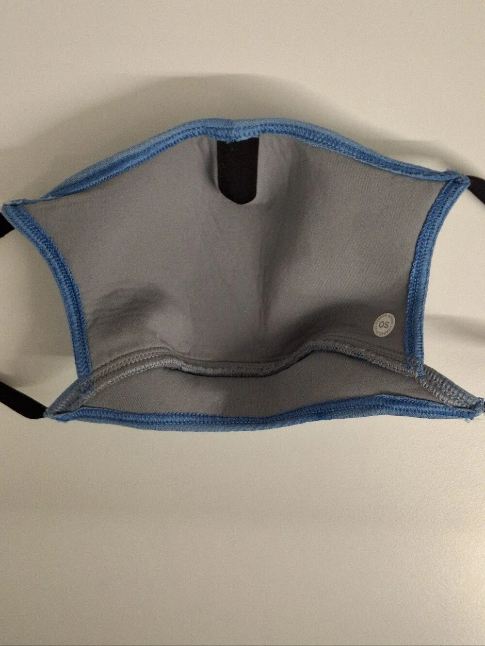 lululemon Ear Loop Face Mask Tidal Dye Vapor Hawaiian Blue/Rhino Grey